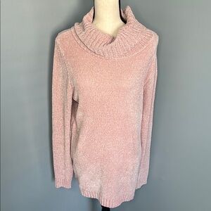 Karen Scott Women’s Pink Cowl Neck Sweater Sz M